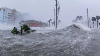 15ft Storm Surge Washes Away Homes in Ft Myers Beach  Hurricane Ian [upl. by Atsejam]