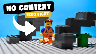 LEGO No Context Fight  Stop Motion Animation [upl. by Aidnama]