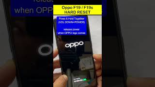 How to Hard Reset Oppo F19  F19s [upl. by Everett]