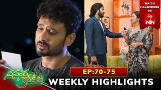 Vasantha Kokila Weekly Highlights 21st Sep  27th Sep 2024  Watch Full Episodes on ETV Win [upl. by Malissia]