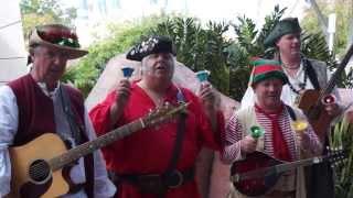 quotWe Wish You a Pirate Christmasquot by Rusty Cutlass pirate band at Disneys Magic Kingdom [upl. by Vaules32]