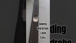 Sliding wardrobe lock installation youtubeshorts trending aluminium shorts [upl. by Leelahk]