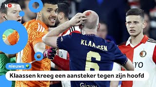 FeyenoordAjax stilgelegd na bekogelen en verwonden speler [upl. by Alana900]