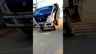 Mahindra track damper 10 chakka fully loaded bhojpuri funny live like [upl. by Culliton]