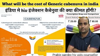 what will be the cost of hiv injection cabenuva generic injection price in india viiv healthcare [upl. by Orpah802]