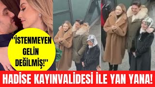 Hadise kayınvalidesi ile yan yana görüntülendi Hadise Mehmet Dinçerlerin kardeşinin düğününe gitti [upl. by Mallin329]