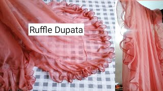 Ruffle Dupatta  2021 Latest Designer Dupatta [upl. by Carlos]