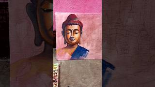 50cmx60cm acrylic on canvas buddha orignal artwork yt youtubeshorts youtube acrylicpaintingart [upl. by Brena]