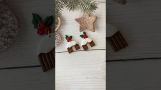 Christmas Pudding polymerclay earrings using our Click n Clay Tool ✨ [upl. by Greff618]