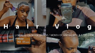 L’Oréal HiColor Cool light brown  Hair growth UPDATE  The BEST THC drink  Brylyne V [upl. by Atinnek]