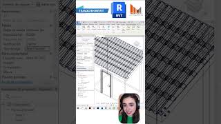 ¿CÓMO COLOCAR TEJAS EN REVIT arquitectura revit tutorial tips hacks ingenieriacivil bim [upl. by Eninnaej698]