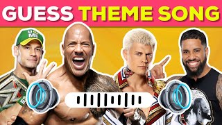 WWE Theme Songs Quiz 🎶✅ Cody Rhodes John Cena The Rock Jey Uso and Roman Reigns [upl. by Rolyt]