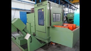 Maho MC600 4Axis CNC Horizontal Machining Center [upl. by Abas]