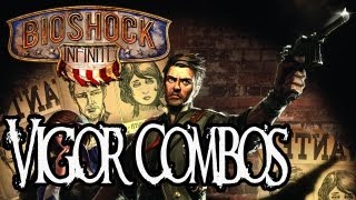 Bioshock Infinite Achievement Walkthrough  Combination Shock  All 8 Vigor Combos [upl. by Victorine]