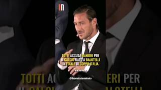 TOTTI e il CALCIO a BALOTELLI quotEro NERVOSO con RANIERIquot Shorts [upl. by Enoj681]