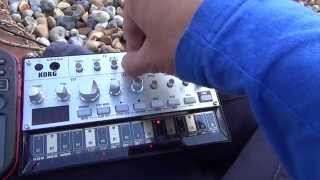 Korg Volca Bass at the beach [upl. by Blanka]