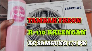 CARA ISI FREON R410A AC SAMSUNG 12 PK [upl. by Colton]