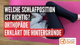 Die richtige Schlafposition  Orthopäde erklärt die Hintergründe [upl. by Erlene243]