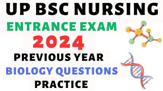 Bsc Nursing Entrance Exam 2024 Previous year question papers for practice [upl. by Cohn]