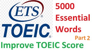 5000 Essential TOEIC Words  Part 2 [upl. by Latsryk]