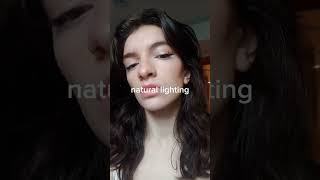 Indoor warm lighting vs natural lighting 🔥✨️👏 viral makeup light lighting beauty [upl. by Hazaki]