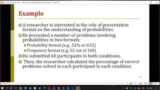 The psychological repeated measures design 4 Example [upl. by Jared]