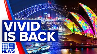 Coronavirus Sydney’s Vivid festival will return in August  9 News Australia [upl. by Ahtoelc108]