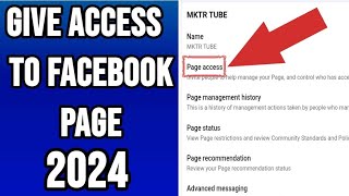 How to Access Your Facebook Page in 2024 A StepbyStep Guide  Facebook page admin access [upl. by Sandell]