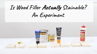 Is Wood Filler Actually Stainable An Experiment [upl. by Adirahs414]