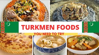 Turkmenistan Foods  🇹🇲  Top Traditional Turkmen Foods  Turkmen Cuisine [upl. by Ndnarb790]