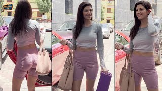 Iranian Model And Actress Elnaaz Norouzi Snapped At Gym In Bandra [upl. by Treharne]