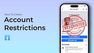 How To Check For Account Restrictions On Facebook [upl. by Converse]