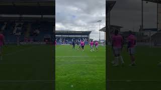 Colchester United warm up 261024 [upl. by Wallford]