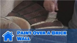 Interior Painting Ideas  How to Paint Over a Brick Wall [upl. by Chivers]