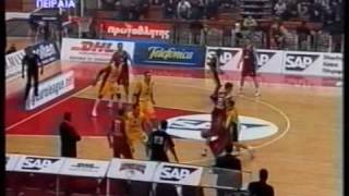 Olympiakos vs AEK 7569 Euroleague 2002 [upl. by Nwad]