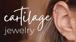 What cartilage piercing jewelry should you buy  size gauge length type for a curated ear [upl. by Chet709]