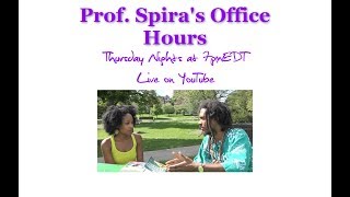 Prof Spira Office Hours 7 Trouble with the Transition Diet Spiras Early Transitional Foods [upl. by Airres934]