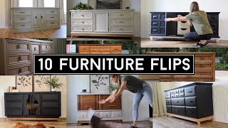 10 Inspiring Furniture Flips Ep 2  Beautiful Furniture Makeovers  Furniture Flips [upl. by Aikaz953]