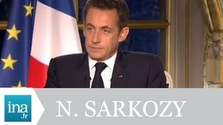 Interview Nicolas Sarkozy 29 novembre 2007  Archive vidéo INA [upl. by Frulla]