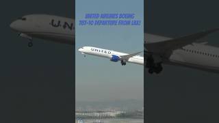 United Airlines Boeing 78710 departure from LAX [upl. by Akemhs]