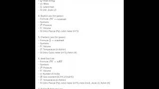 Thermal properties of matter important formulae saitechinfo class11 physics [upl. by Cort]