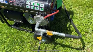 Making my Duromax XP12000EH Generator Trifuel By Adding Natural Gas Regulator [upl. by Nosnibor]