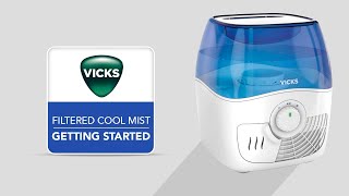 Vicks Filtered Cool Mist Humidifier VEV400  Getting Started [upl. by Recor442]