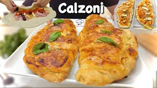 CALZONI al forno GRANDISSIMI in casa come in pizzeria 🍕 [upl. by Sillyrama]