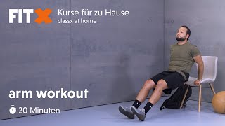 arm workout  20 Minuten  FitXKurse für zu Hause classx at home [upl. by Solon584]