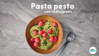 Pasta pesto van radijsgroen  Recept  Allerhande [upl. by Erialb]