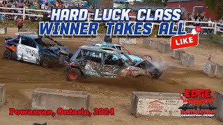 Hard Luck Class  Winner Takes All Demolition Derby  Powassan 2024 Hosted by Edge Motorsports [upl. by Mutat]