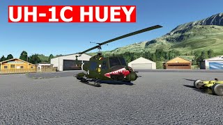 UH1C Huey  Microsoft Flight Simulator 2020 [upl. by Hareemas]