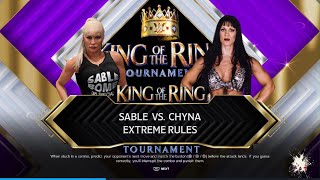 QOTR Qualifier  Sable vs Chyna  WWE 2K24 [upl. by Ymac]