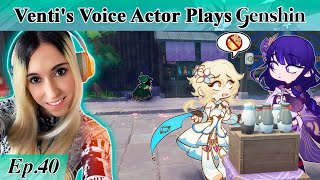 Ventis English Voice Actor plays GENSHIN IMPACT Part 40 Quality Time with Ei [upl. by Puto1]